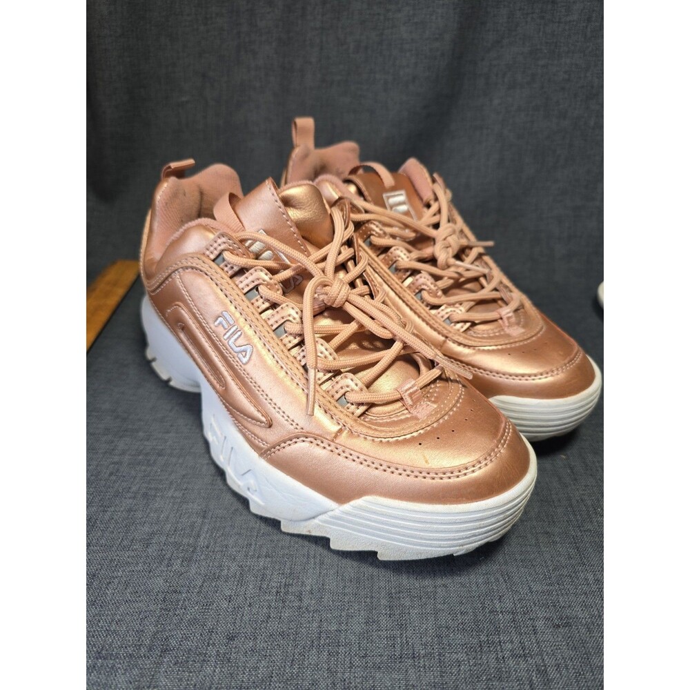 Fila Disruptor II Premium Rose Gold sneakers Trainers US 9.5 UK 7 5FM00040-063